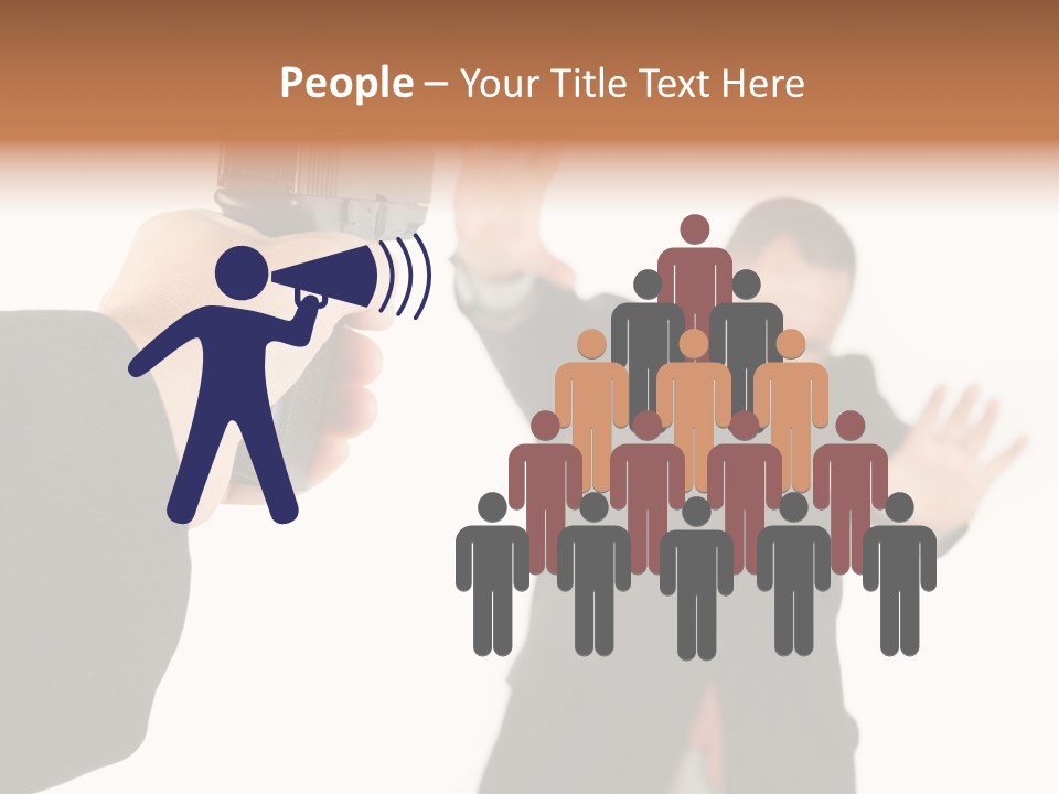 Crime Holding Stress PowerPoint Template