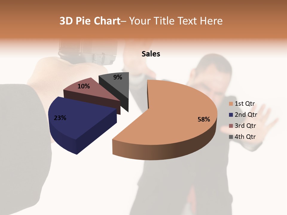 Crime Holding Stress PowerPoint Template