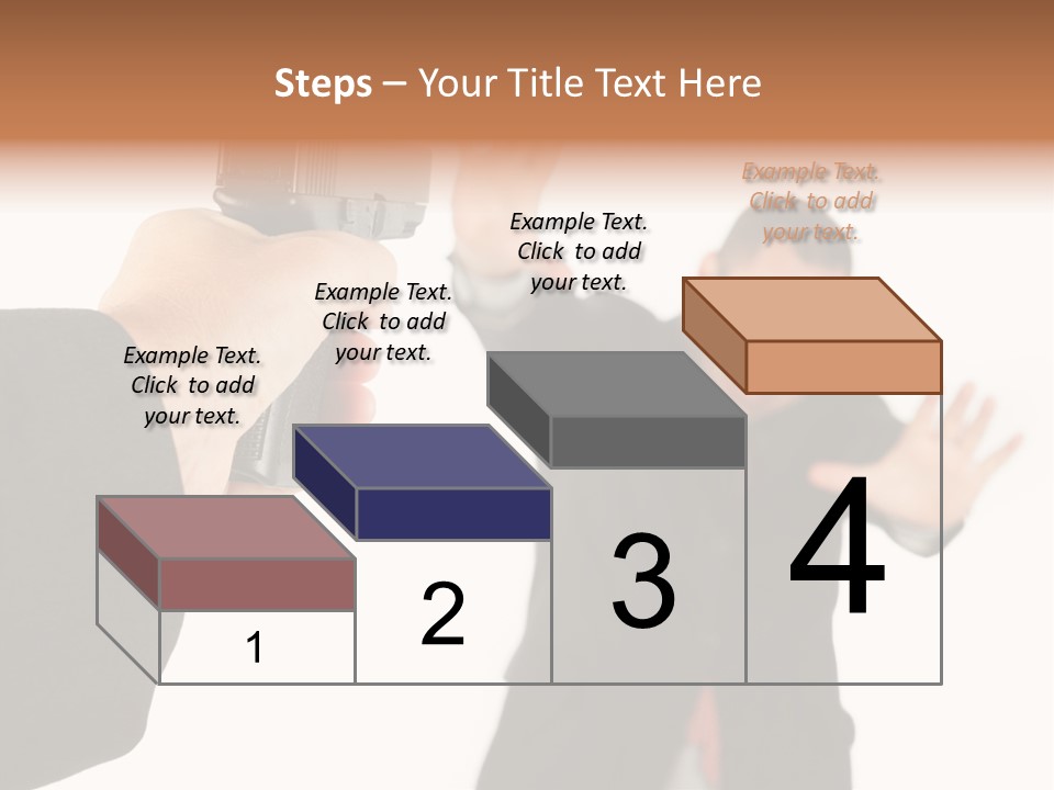 Crime Holding Stress PowerPoint Template