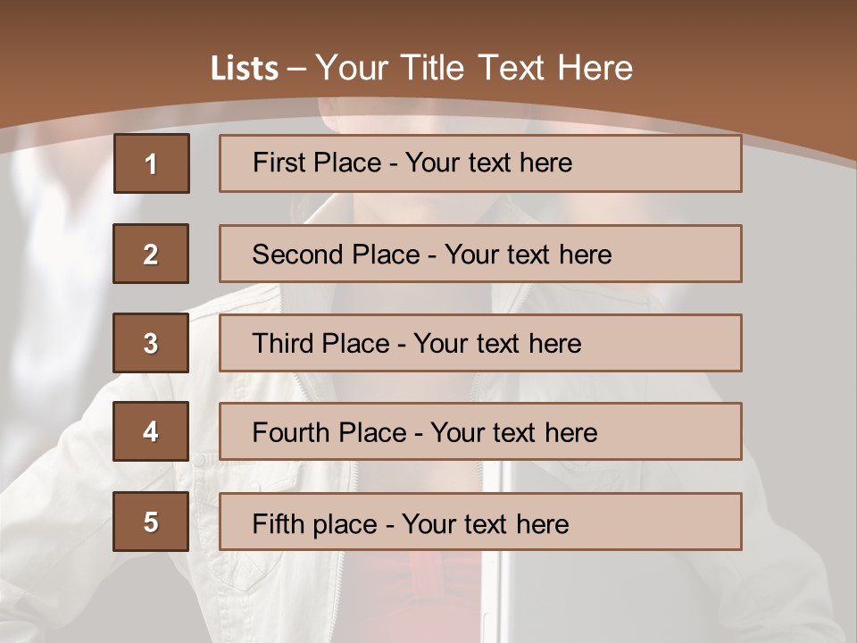 A Woman Holding A Laptop In Front Of A Group Of People PowerPoint Template
