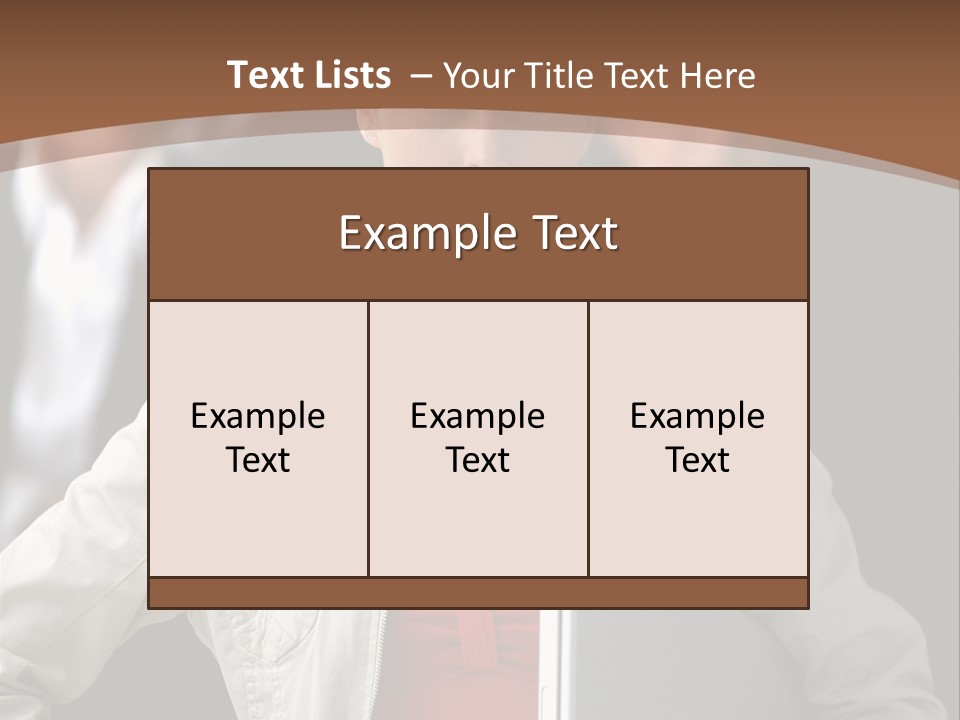 A Woman Holding A Laptop In Front Of A Group Of People PowerPoint Template