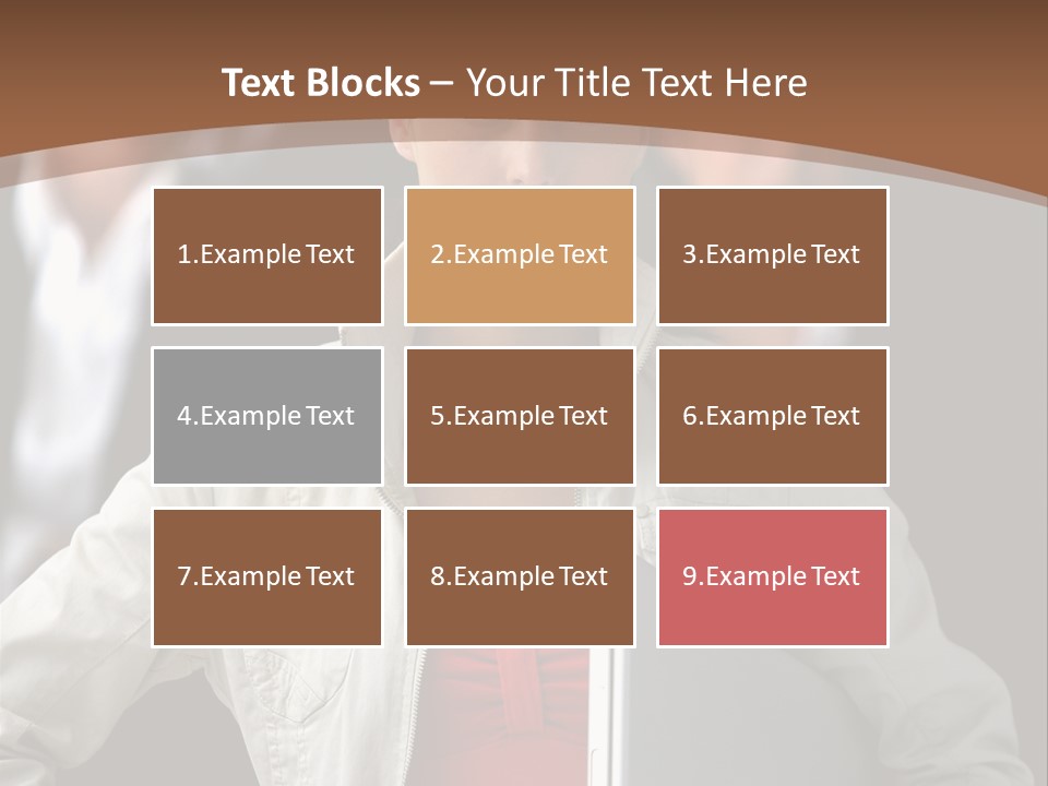 A Woman Holding A Laptop In Front Of A Group Of People PowerPoint Template