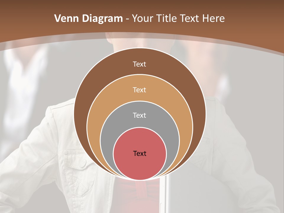 A Woman Holding A Laptop In Front Of A Group Of People PowerPoint Template