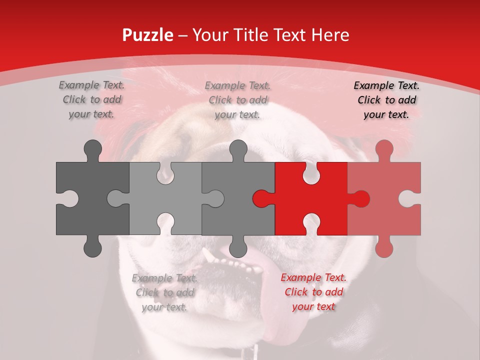 Silly Staring Bull PowerPoint Template