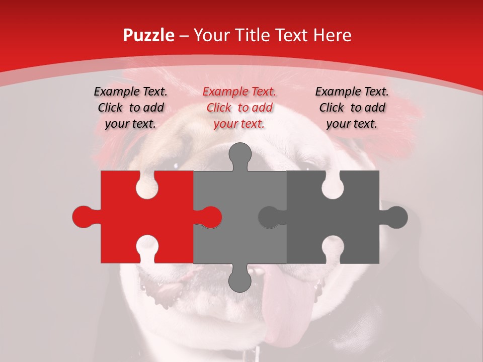 Silly Staring Bull PowerPoint Template