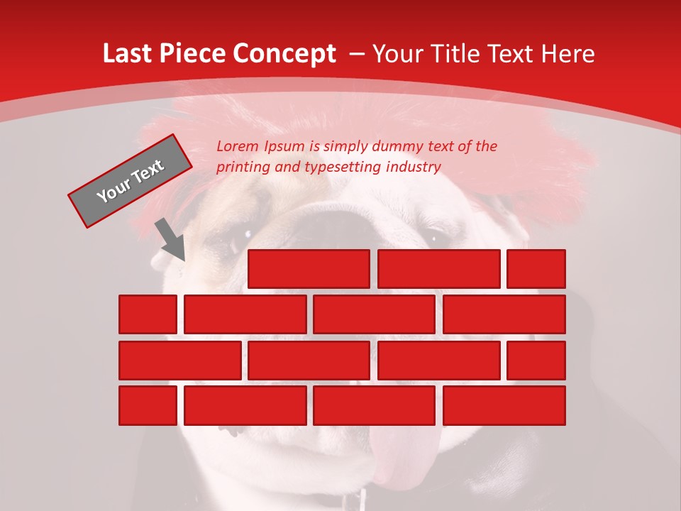 Silly Staring Bull PowerPoint Template