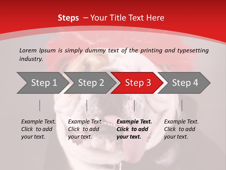 Silly Staring Bull PowerPoint Template