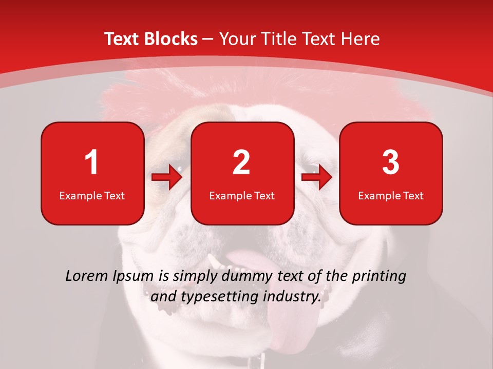 Silly Staring Bull PowerPoint Template