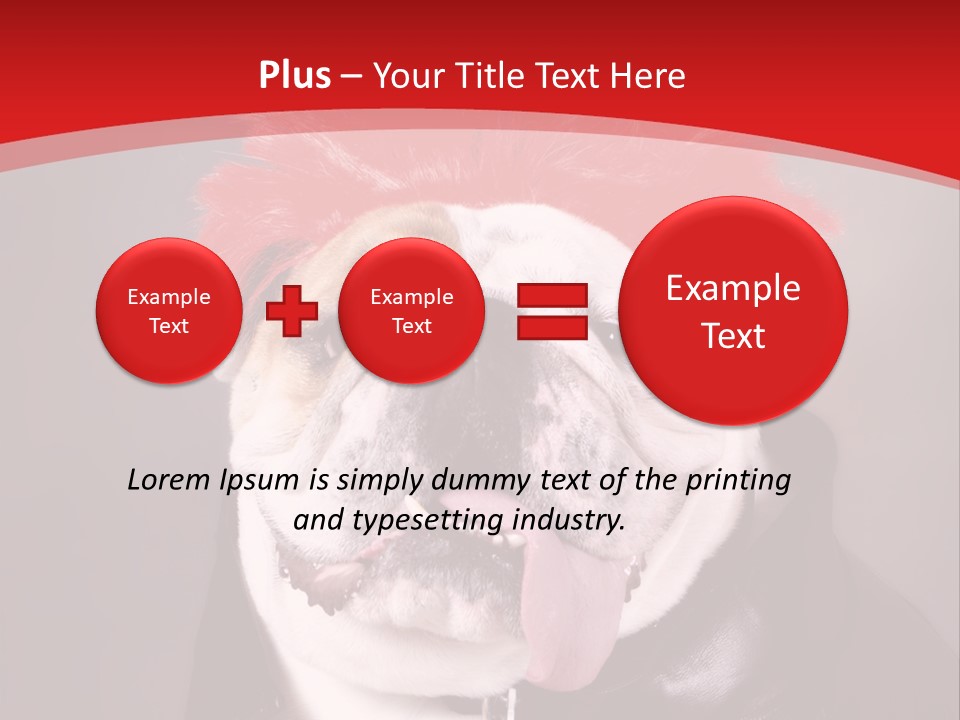 Silly Staring Bull PowerPoint Template