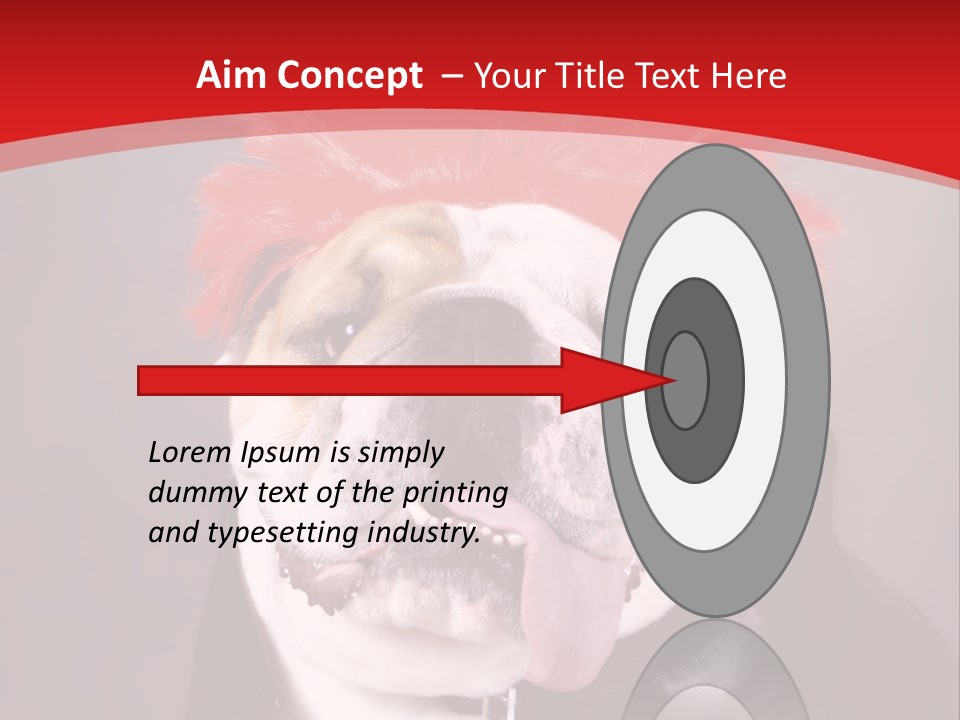 Silly Staring Bull PowerPoint Template