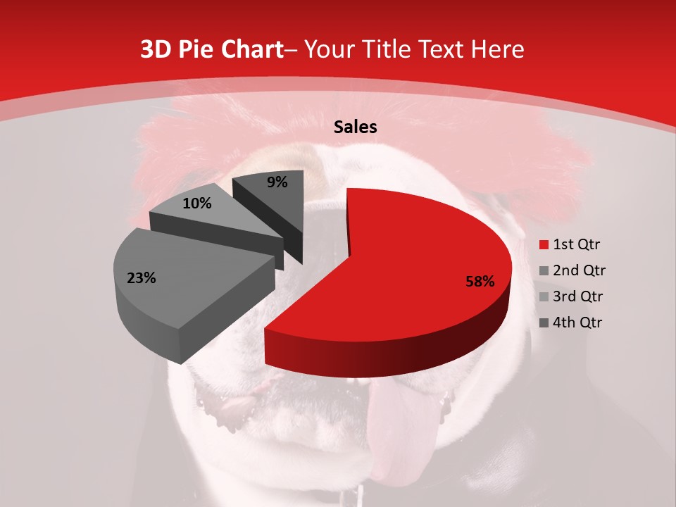 Silly Staring Bull PowerPoint Template