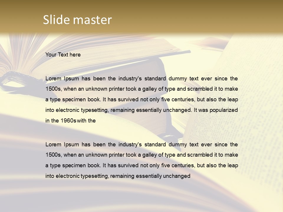 Textbook Intelligence Information PowerPoint Template