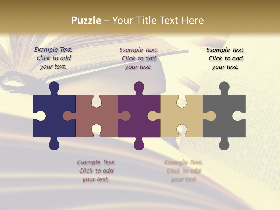 Textbook Intelligence Information PowerPoint Template