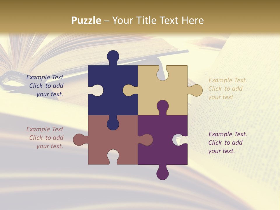 Textbook Intelligence Information PowerPoint Template