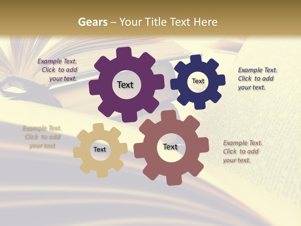 Textbook Intelligence Information PowerPoint Template