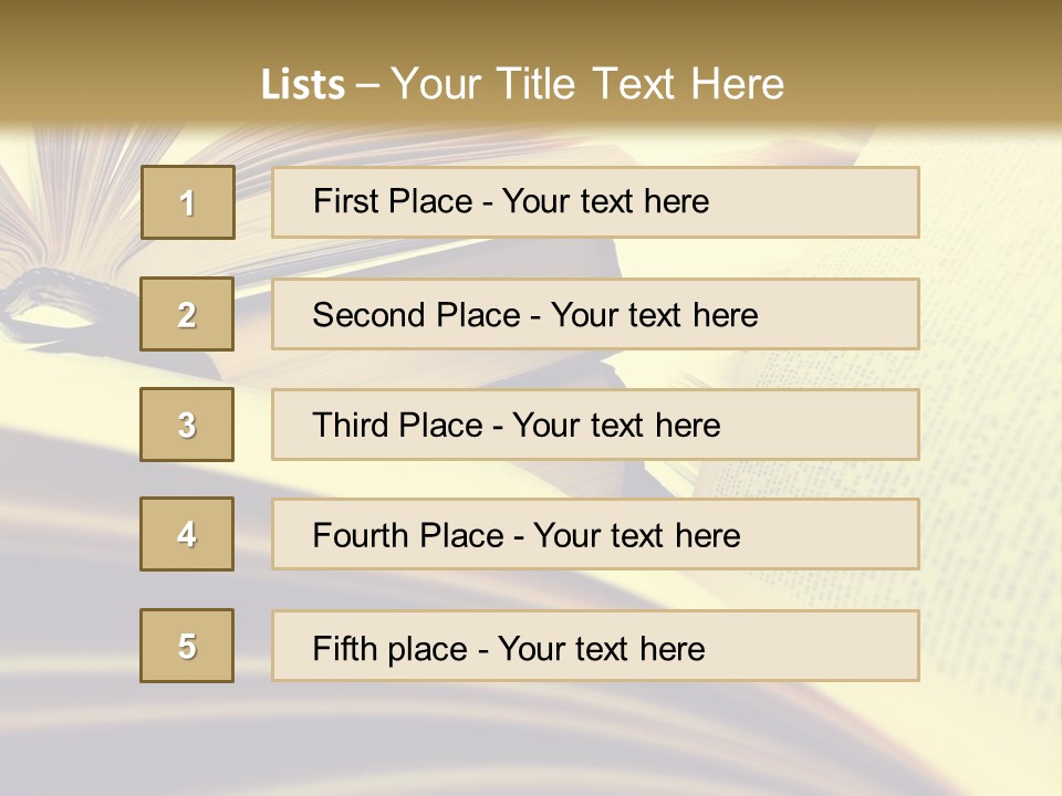 Textbook Intelligence Information PowerPoint Template