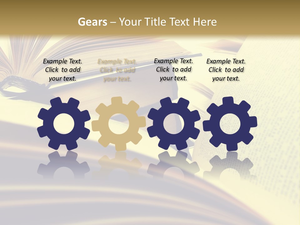 Textbook Intelligence Information PowerPoint Template