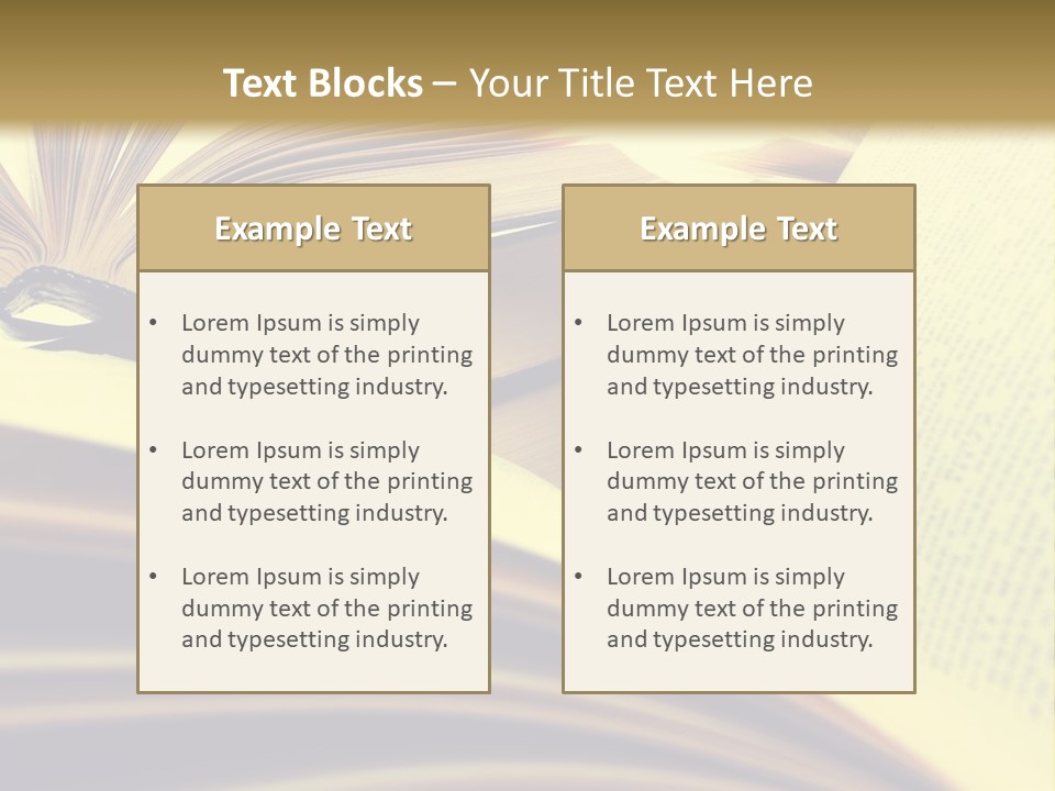 Textbook Intelligence Information PowerPoint Template