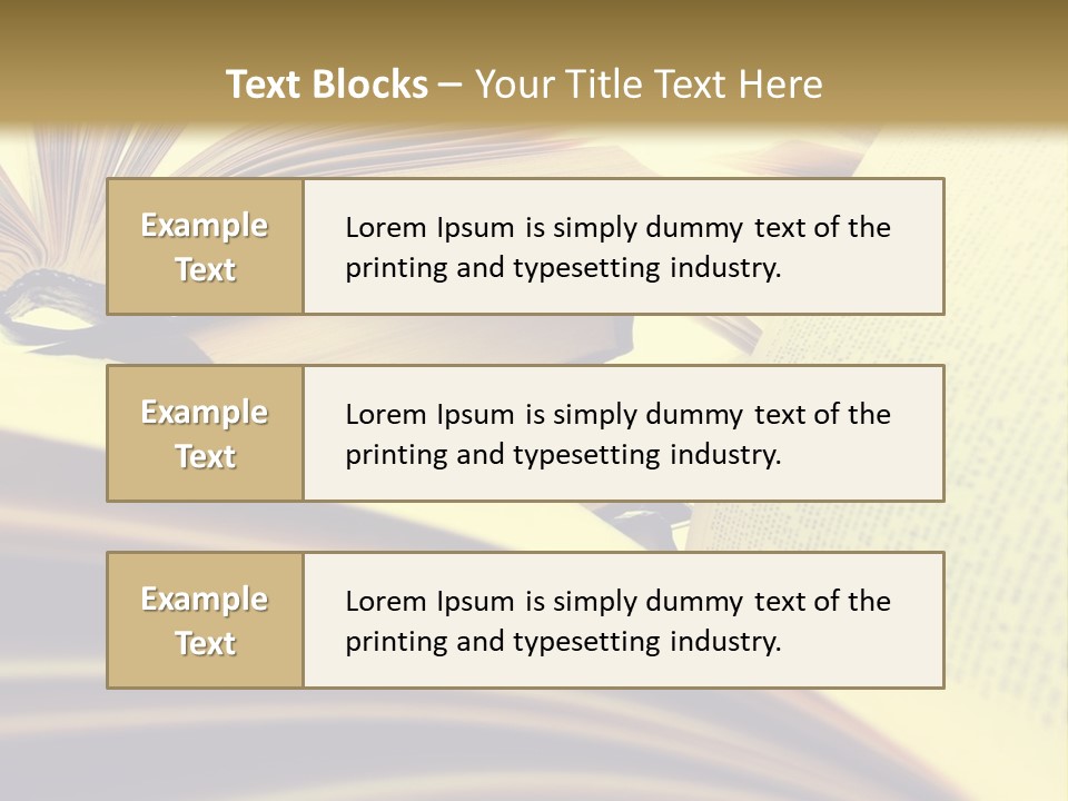Textbook Intelligence Information PowerPoint Template