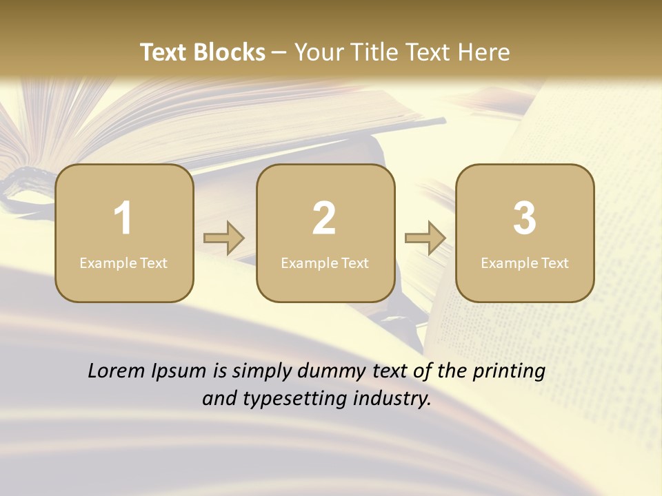 Textbook Intelligence Information PowerPoint Template