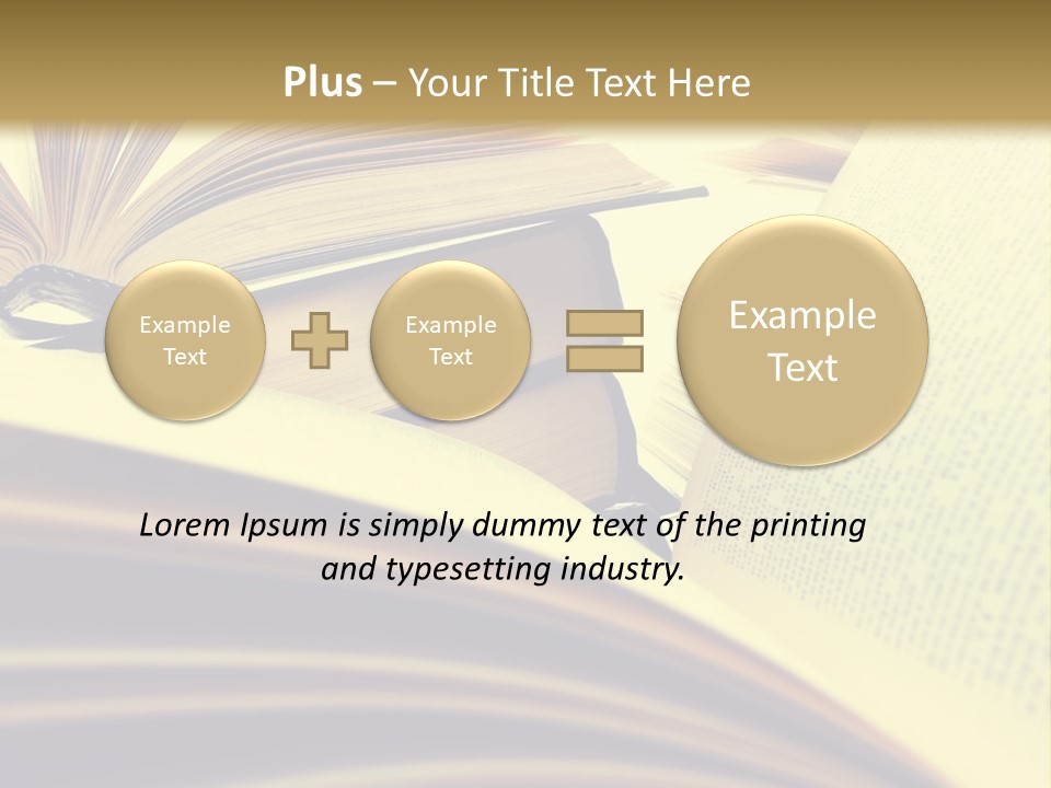 Textbook Intelligence Information PowerPoint Template