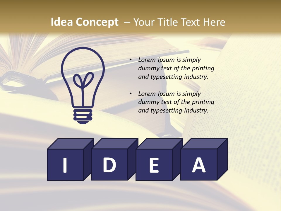 Textbook Intelligence Information PowerPoint Template