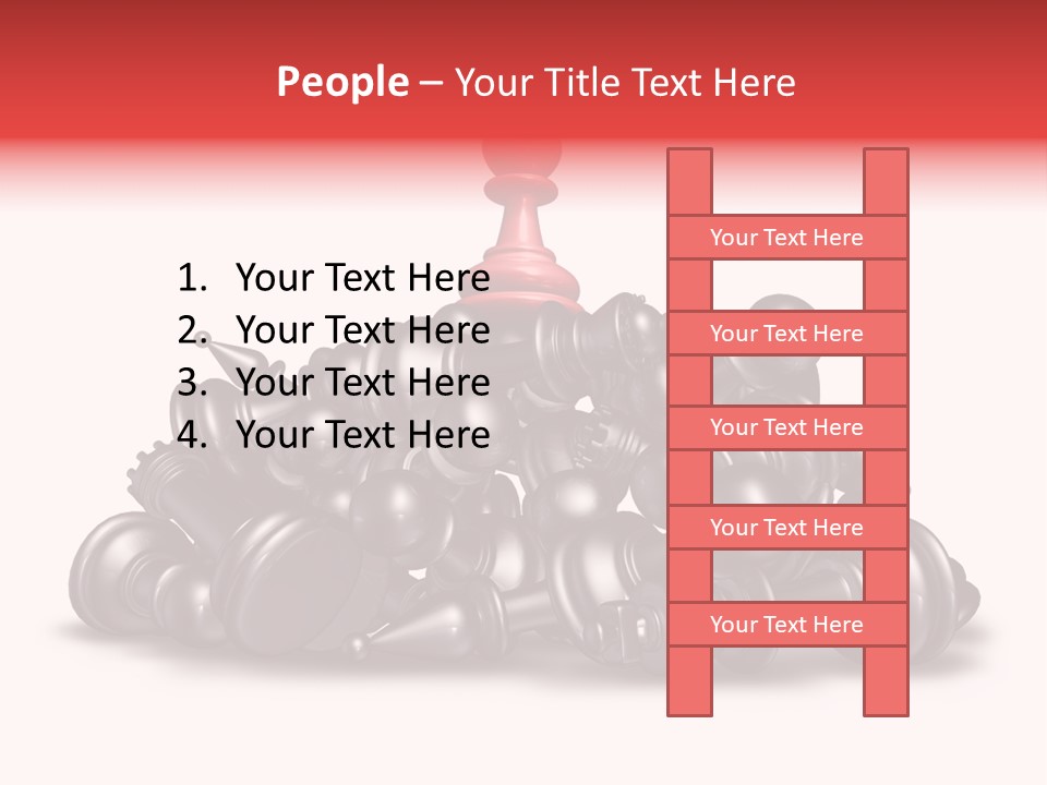 Business Leader Victor Climbing The Mountain PowerPoint Template