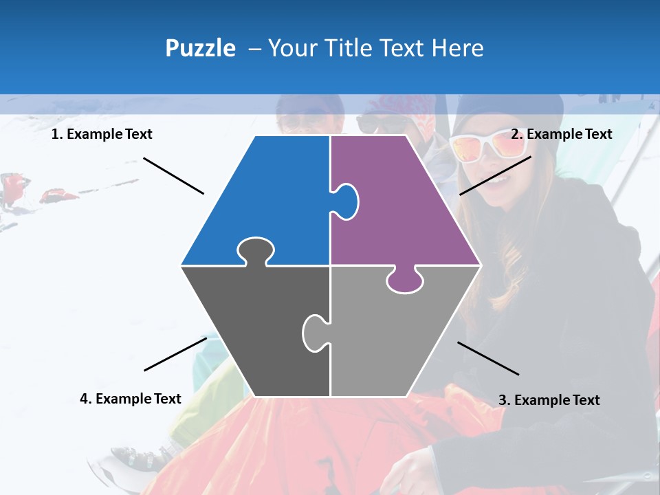 Dolomites Teenager Snow PowerPoint Template