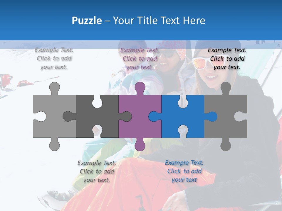 Dolomites Teenager Snow PowerPoint Template