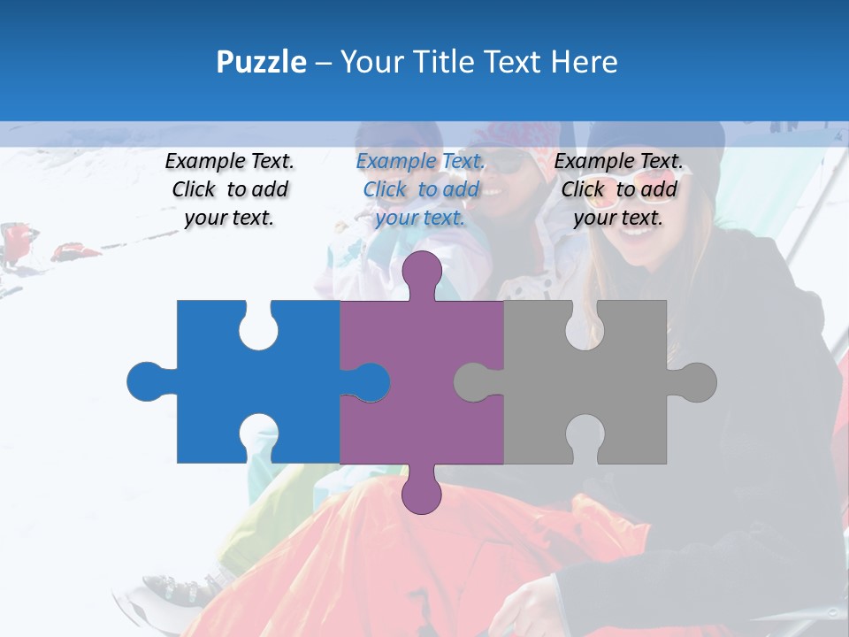 Dolomites Teenager Snow PowerPoint Template