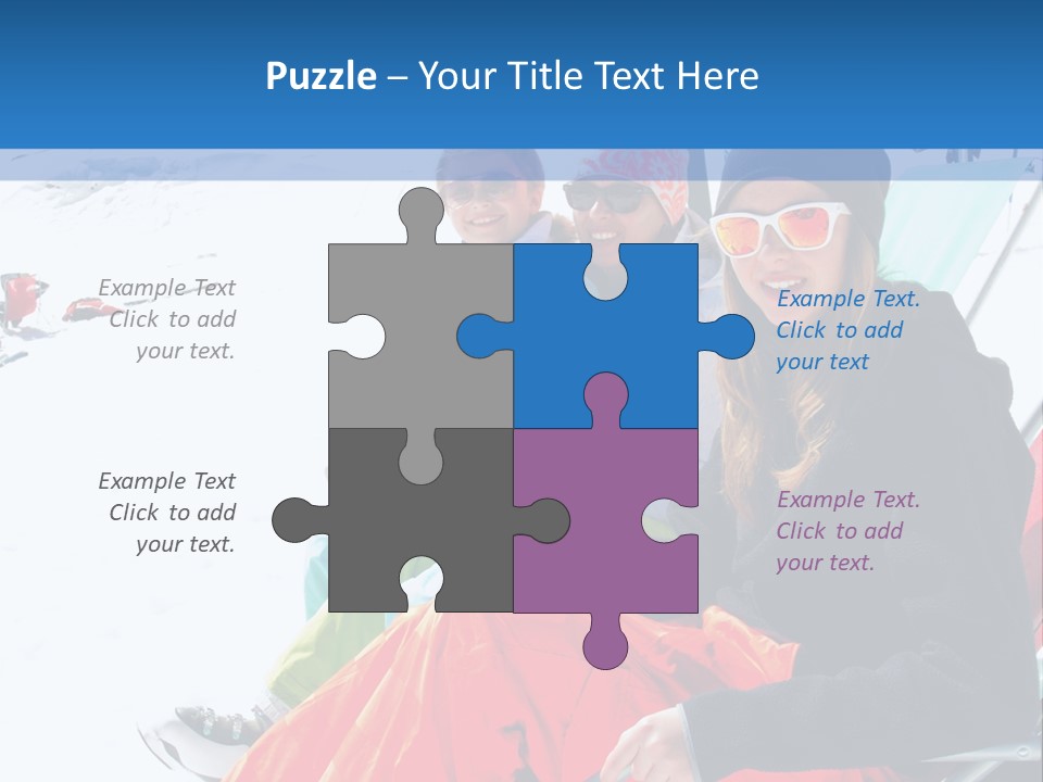 Dolomites Teenager Snow PowerPoint Template