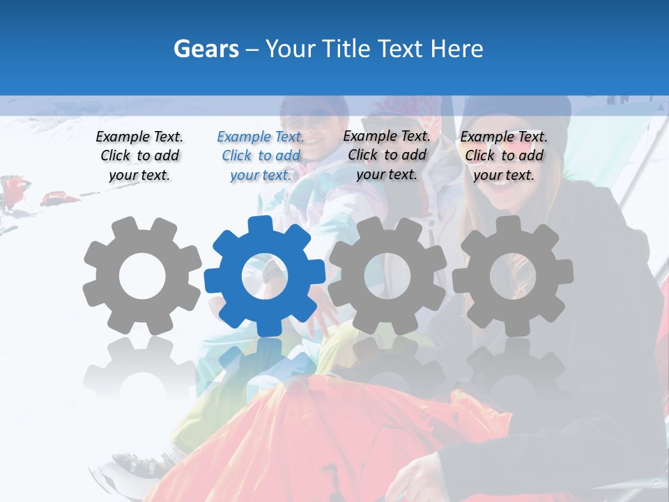 Dolomites Teenager Snow PowerPoint Template