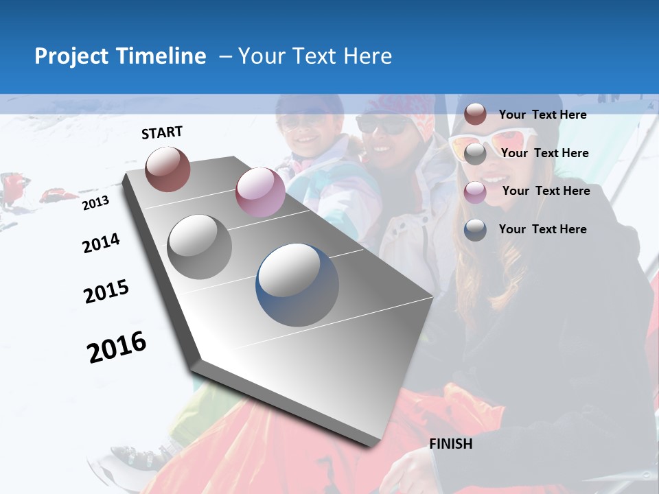 Dolomites Teenager Snow PowerPoint Template