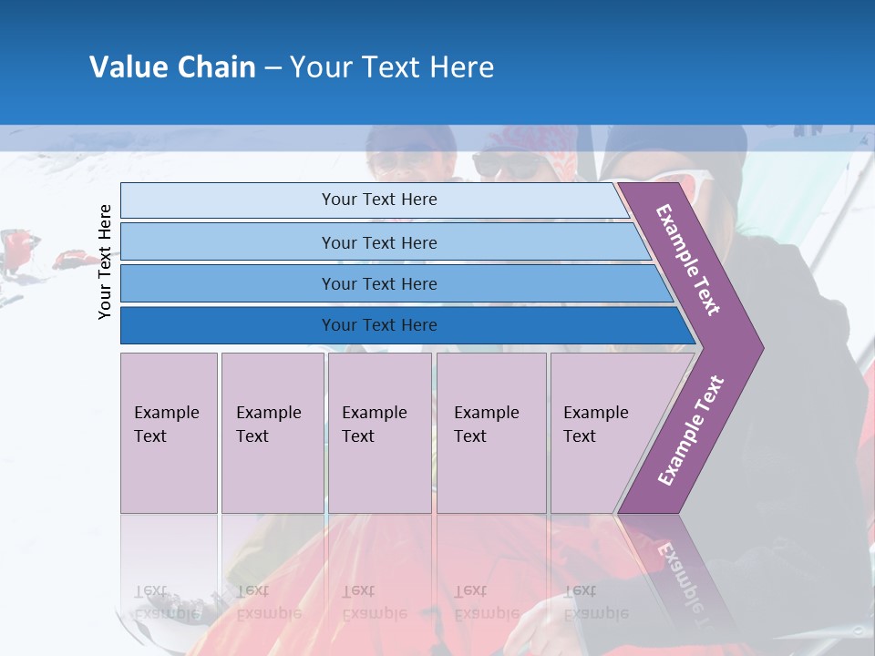 Dolomites Teenager Snow PowerPoint Template