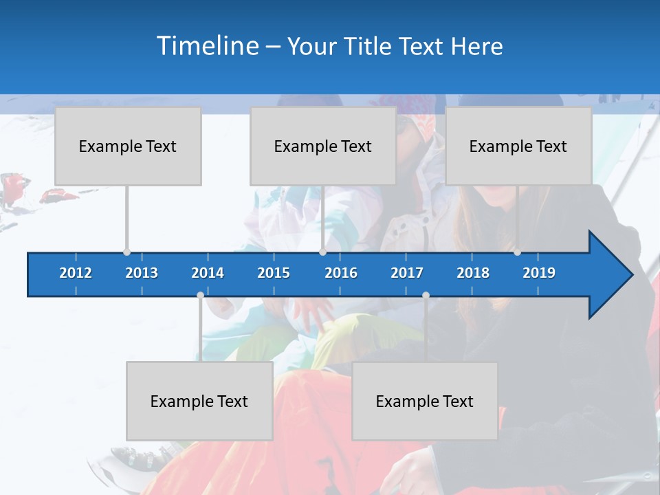 Dolomites Teenager Snow PowerPoint Template
