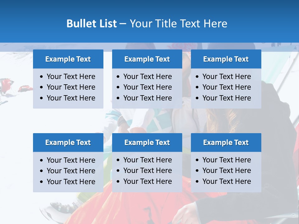 Dolomites Teenager Snow PowerPoint Template