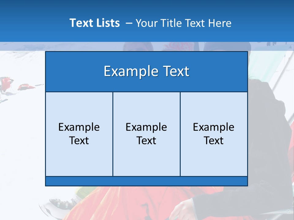 Dolomites Teenager Snow PowerPoint Template