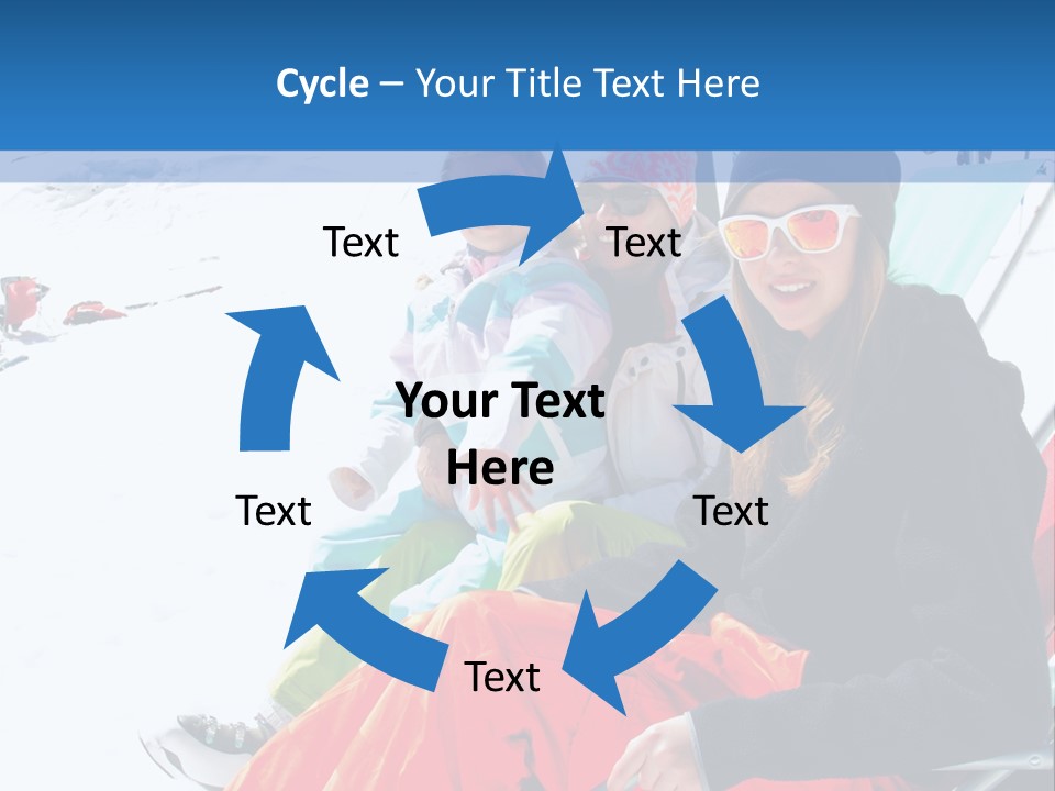 Dolomites Teenager Snow PowerPoint Template