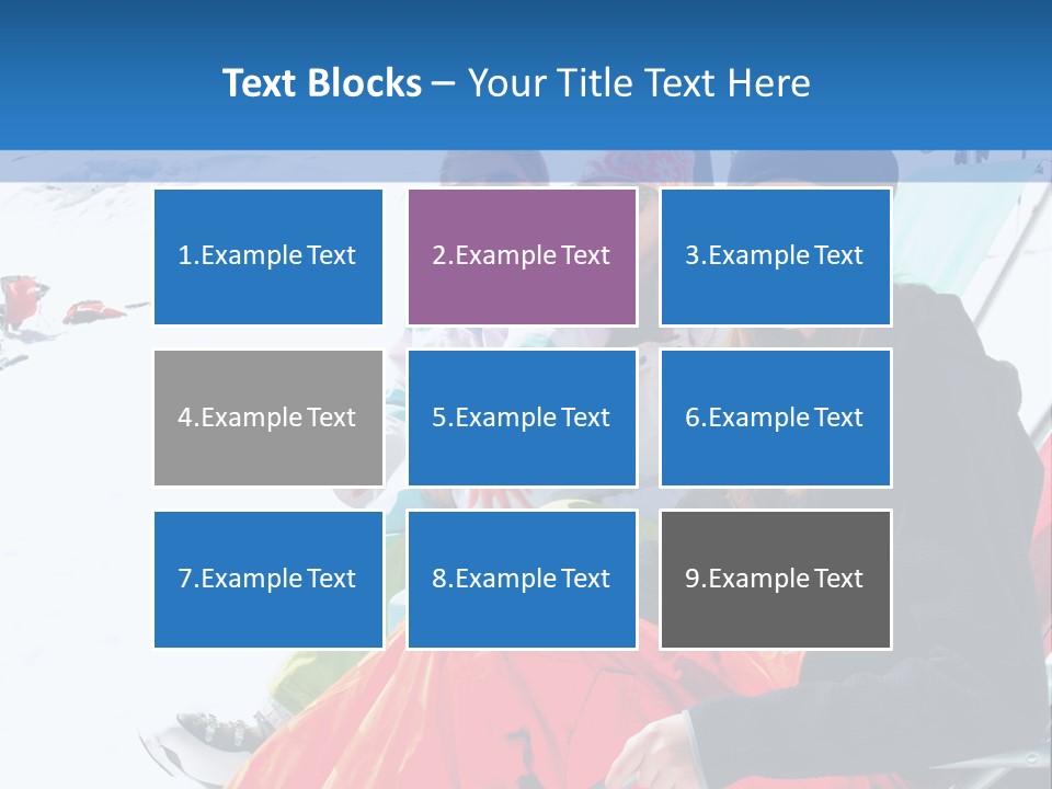 Dolomites Teenager Snow PowerPoint Template