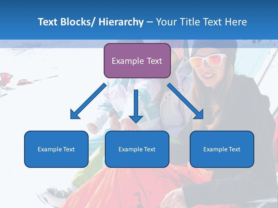 Dolomites Teenager Snow PowerPoint Template