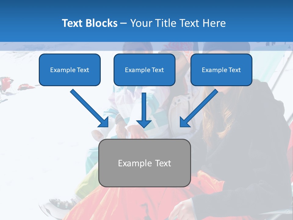 Dolomites Teenager Snow PowerPoint Template