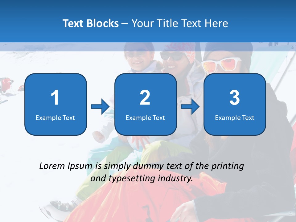 Dolomites Teenager Snow PowerPoint Template