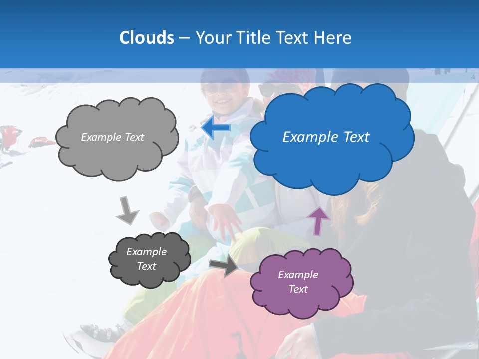 Dolomites Teenager Snow PowerPoint Template