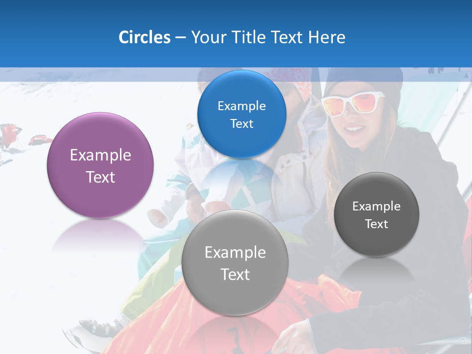 Dolomites Teenager Snow PowerPoint Template