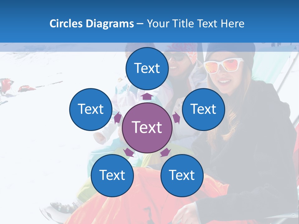 Dolomites Teenager Snow PowerPoint Template