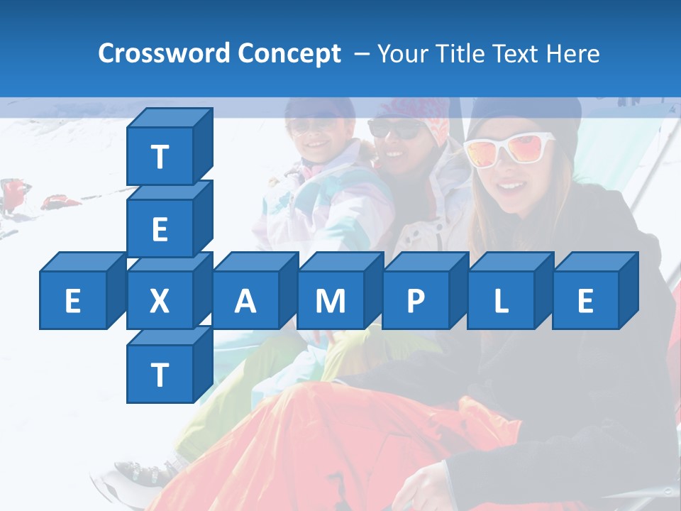 Dolomites Teenager Snow PowerPoint Template