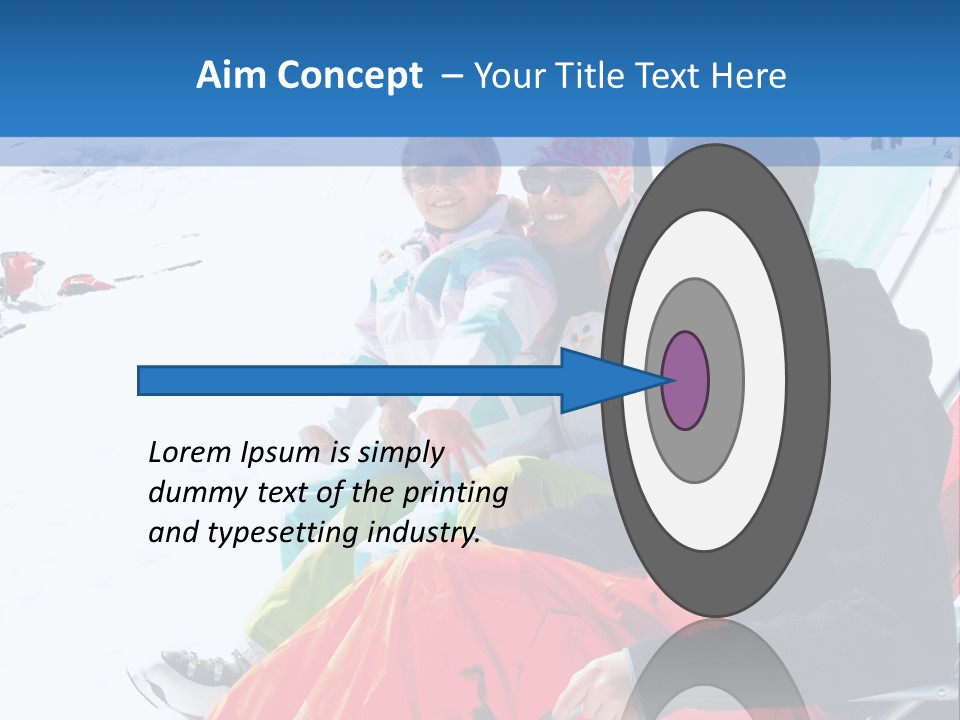 Dolomites Teenager Snow PowerPoint Template