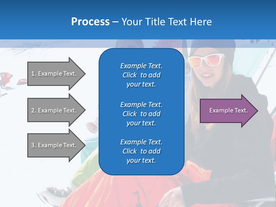 Dolomites Teenager Snow PowerPoint Template