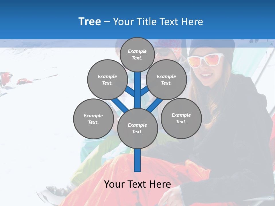 Dolomites Teenager Snow PowerPoint Template