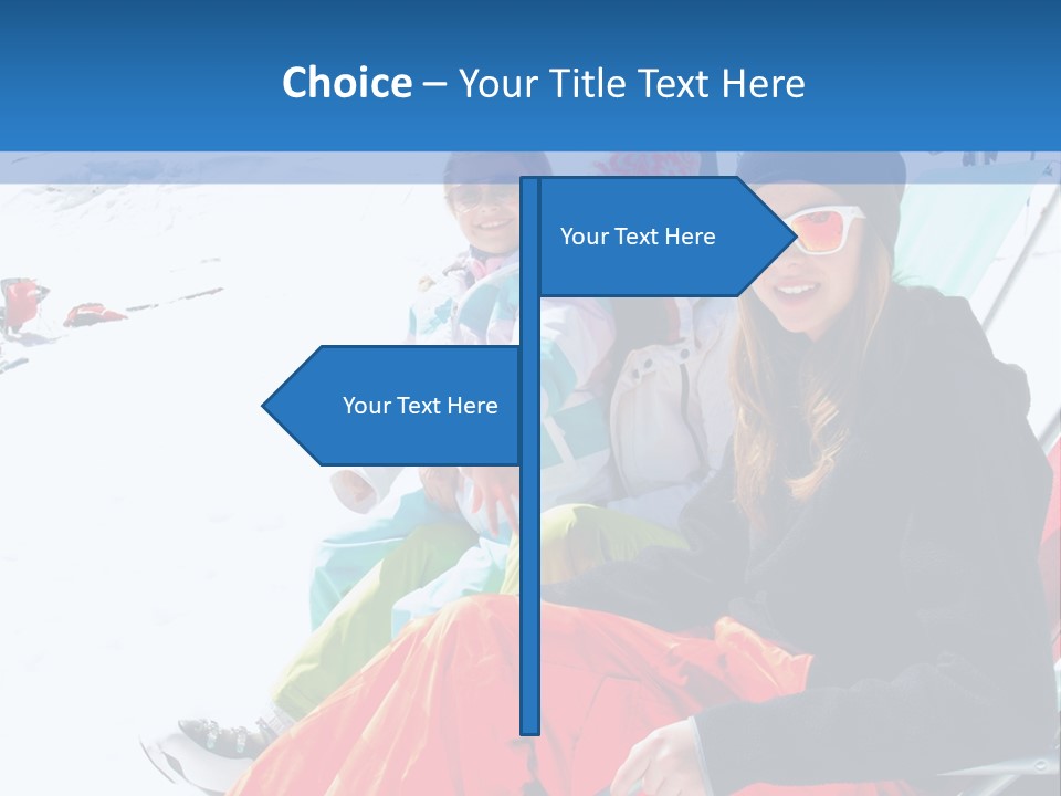 Dolomites Teenager Snow PowerPoint Template